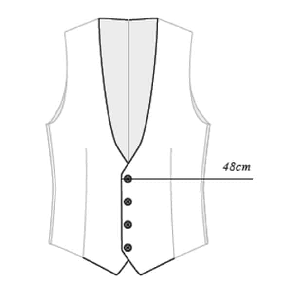 4 boutons + bas en pointe