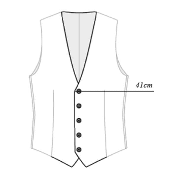 5 boutons + bas en pointe        