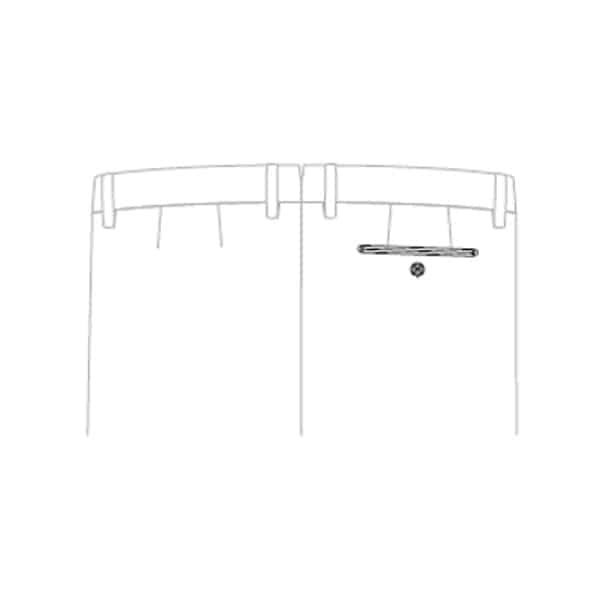 Pantalon dos 1 poche