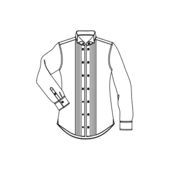 Plissée devant, patte 4 goujons