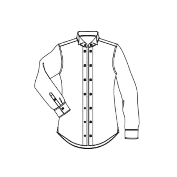 Sans pli, patte 4 goujons